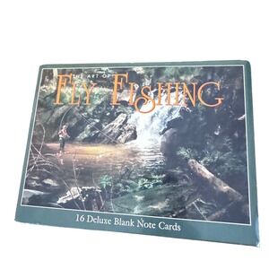Art of Fly Fishing Note Cards by Arthur Shilstone, 15 Deluxe‎ Blank Cards EUC